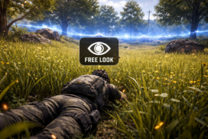 Using Free Look to scout enemies without exposing your body