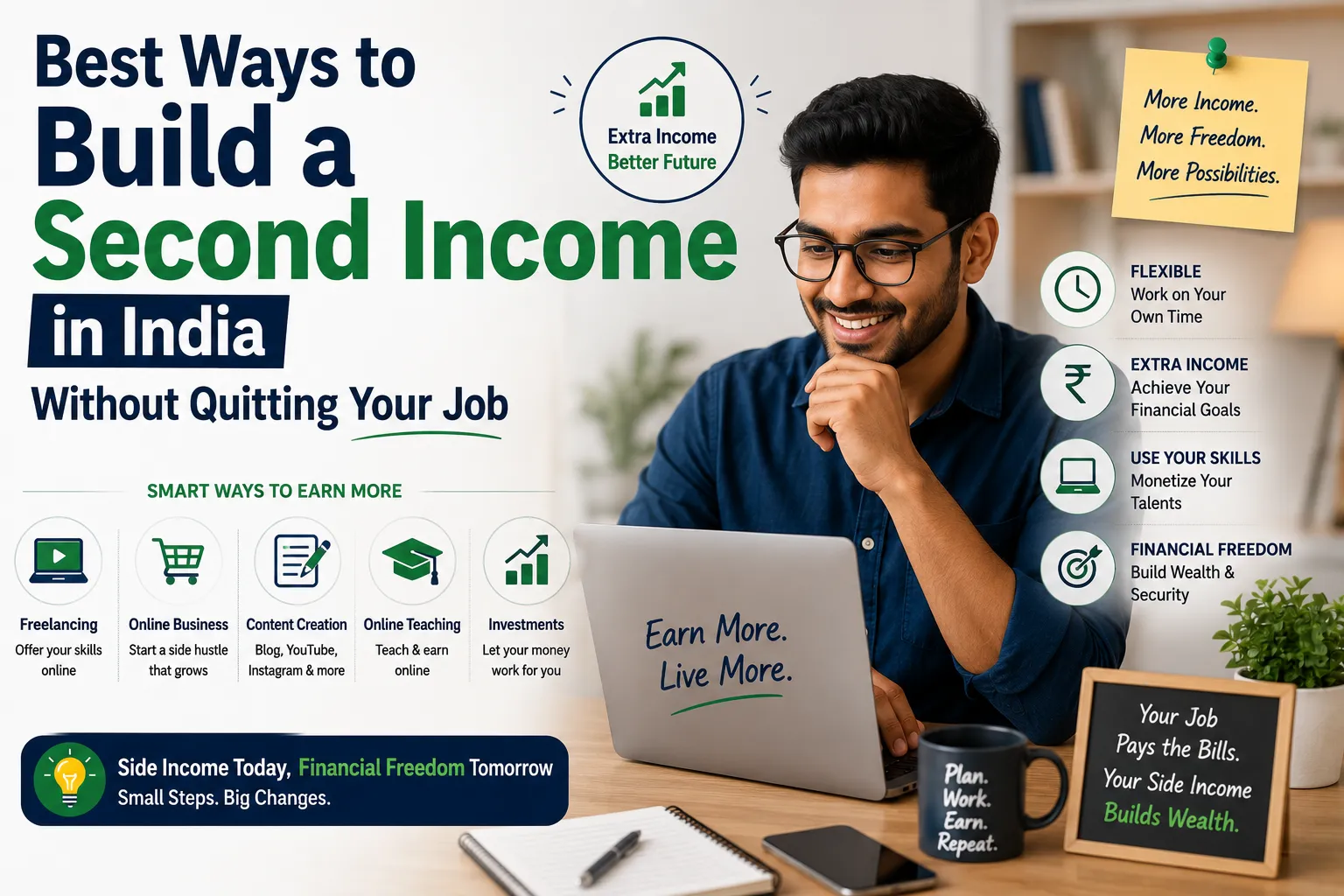 Best Ways to Build a Second Income in India Without Quitting Your Job